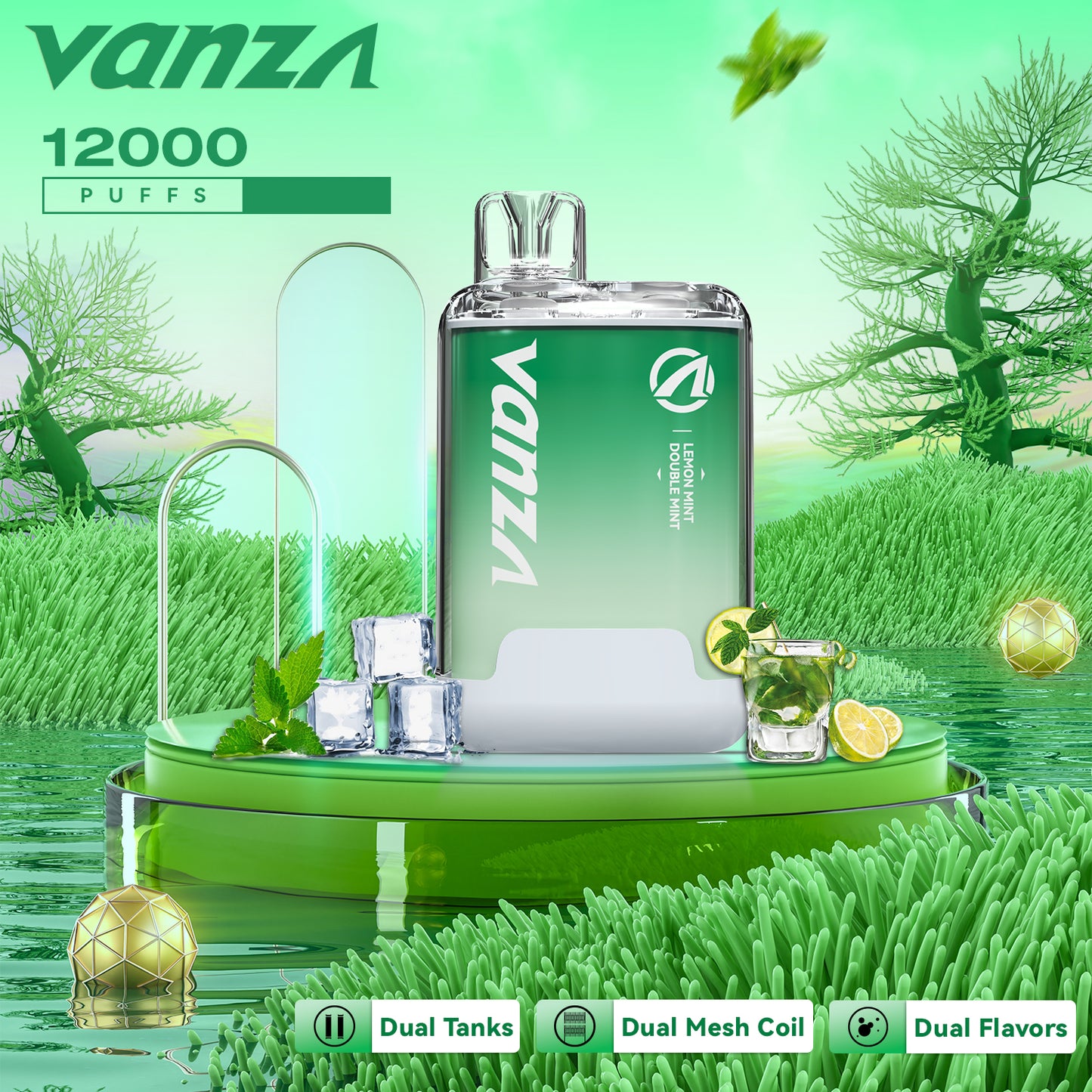 Vanza twins 2in1 12000 puff