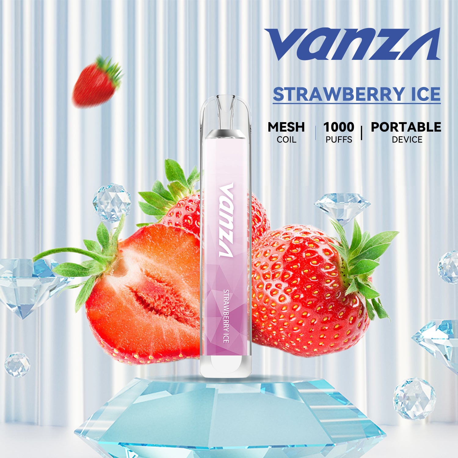 Strawberry ice